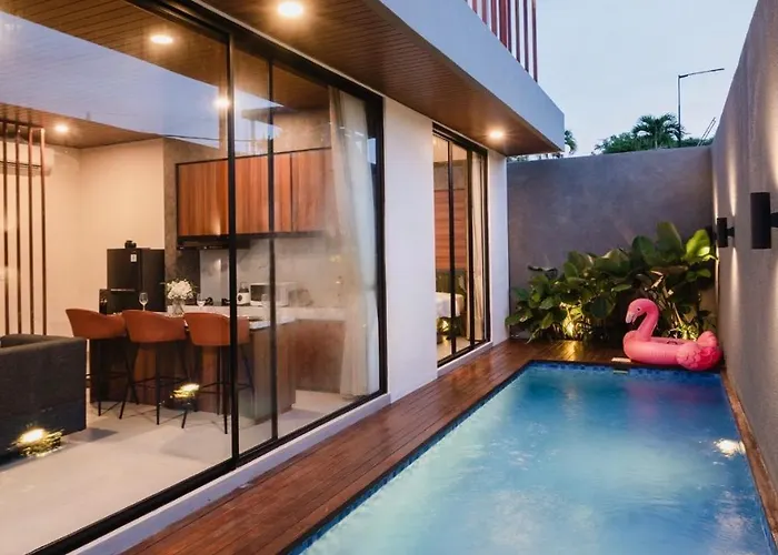 Villa Modern 2br Private Pool With Rooftop-nusa Dua